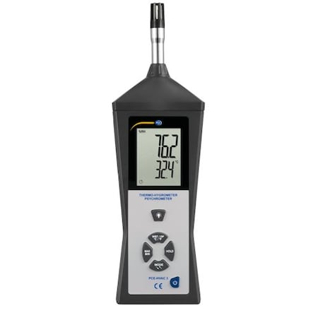 Pce Instruments Multifunction Thermometer, 0 to 20% RH PCE-HVAC 3